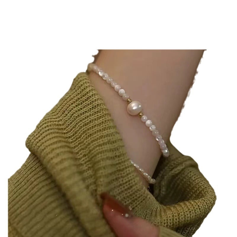 Shell Beads Freshwater Pearl Niche Hand Accessory Bracelet Necklace