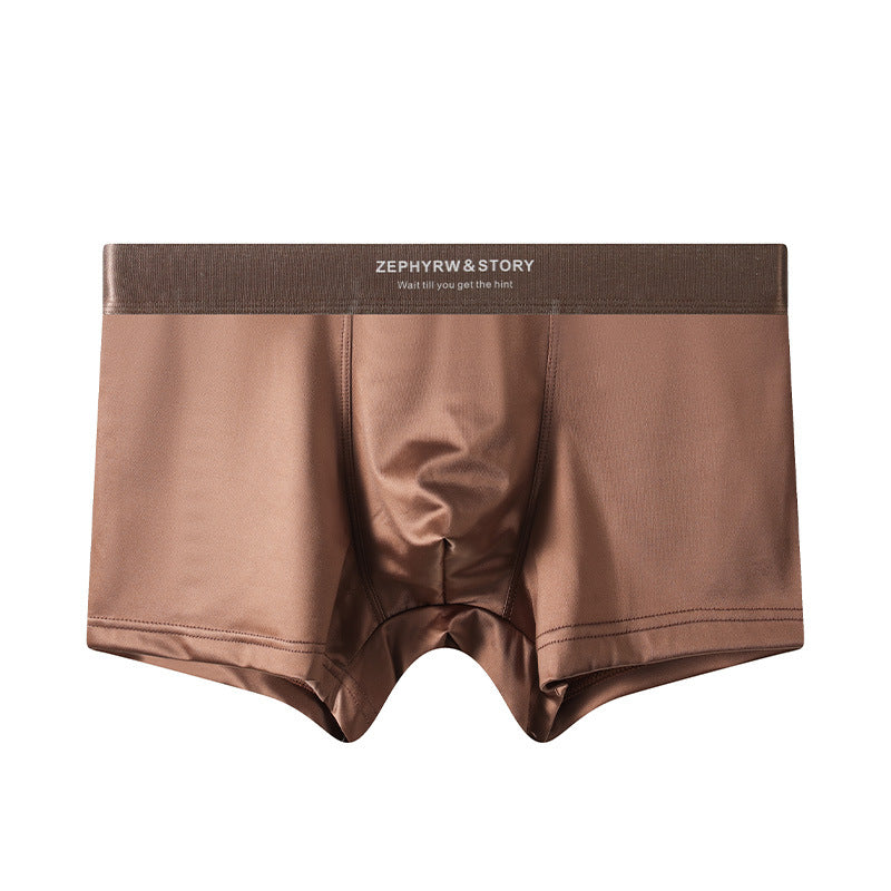 Men's Satin Light Luxury Ice Silk Underwear Summer