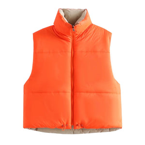 Women's Fashion Simple Two-sided Wear Cotton Vest