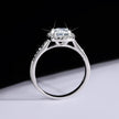 S925 Sterling Silver Moissanite Ring Women