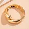 Exaggerated Glossy Square Notched Irregular Bracelet