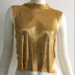 Personalized Metal Sequins Sleeveless Top For Women