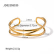 Irregular Lines Multi-layer Hollow Open-end Bracelet Retro Personality