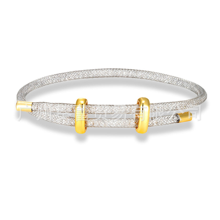 Rhinestone Net Fashion Star Bracelet