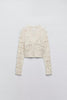 Women's Fashion Leisure Ripped Decorative Knitted Cardigan Jacket