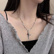 Sweet Cool Cross Red Gothic Necklace Retro Dark