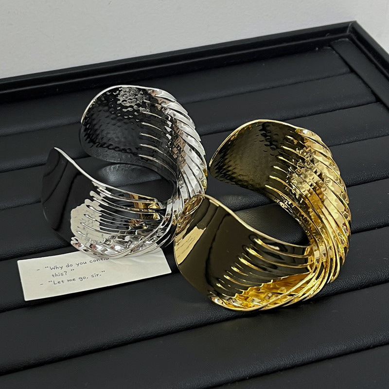 Adjustable Armband Metal Bracelet With Opening