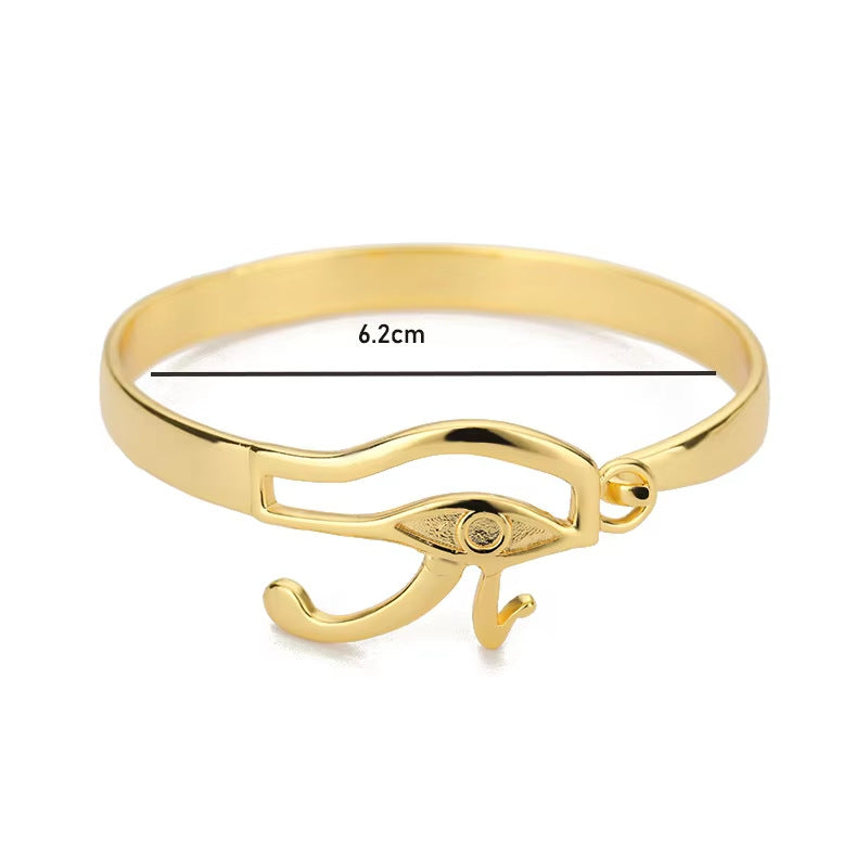 European And American Style Egyptian Pharaoh Head Hook Bracelet