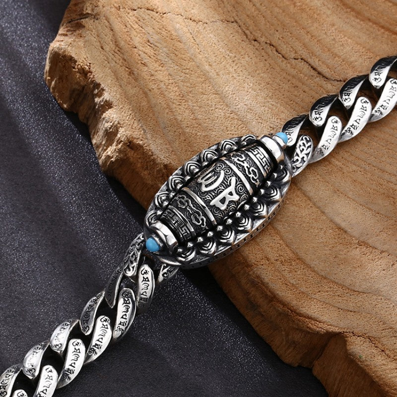 Special-interest Design Men's Fashion Six-character Mantra Bracelet