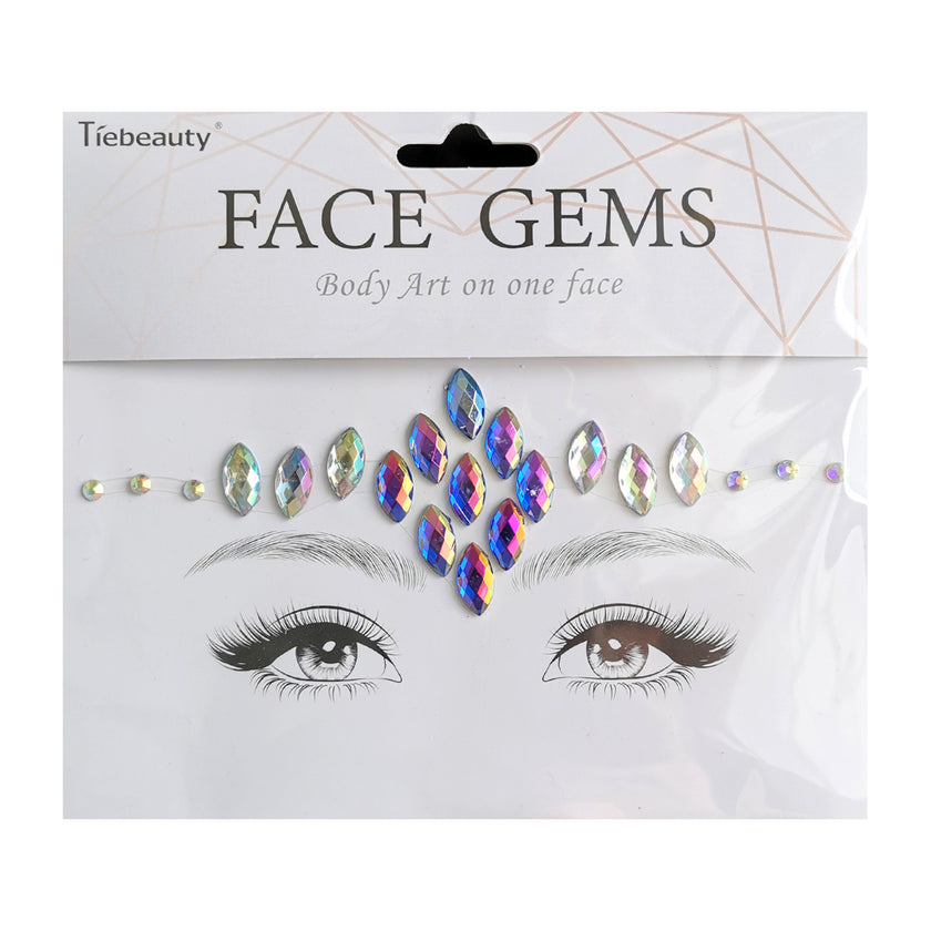 Face Rhinestone Tattoo Creative Forehead Sticker