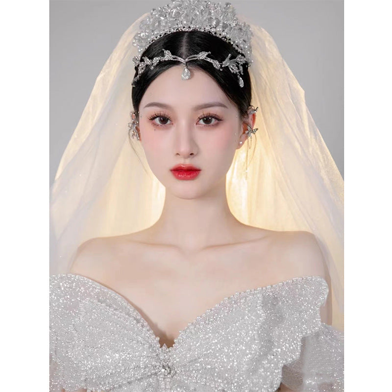 French Tube Top Wedding Dress Mother's Wedding Big Tail Main Wedding Dress