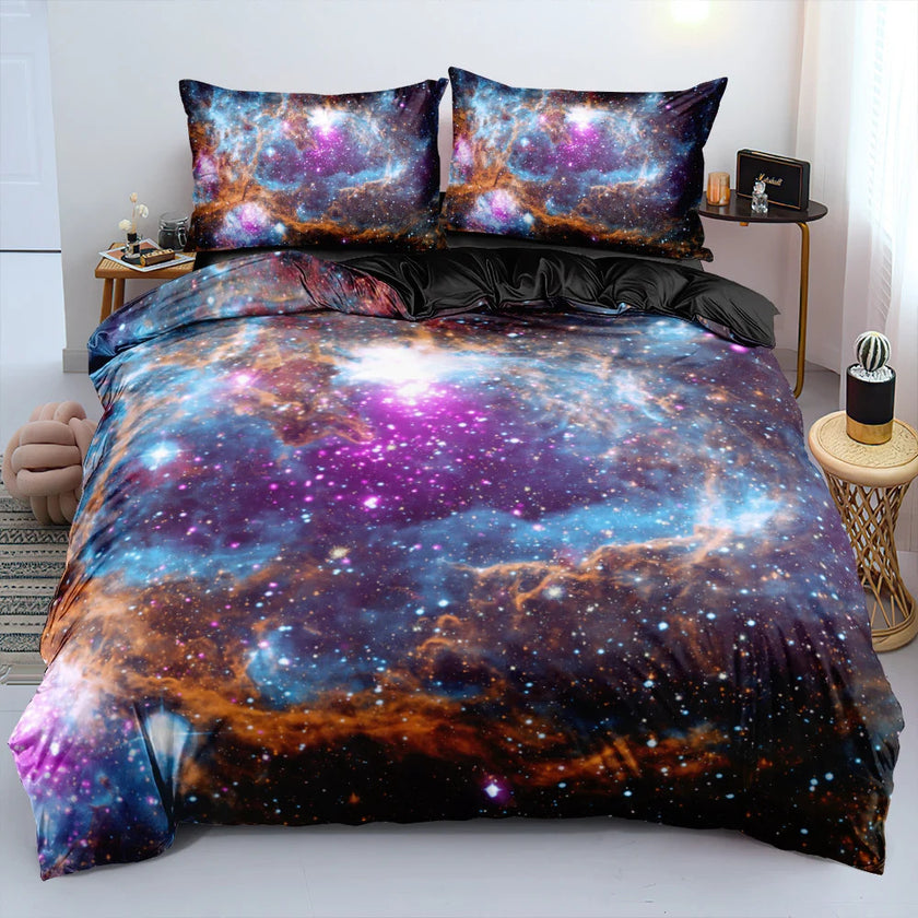 Bedding Suit Starry Sky Down Quilt Cover Three-piece Set