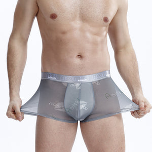 Comfortable Breathable Camouflage Mid-waist Boxer Men's Ice Silk Underwear