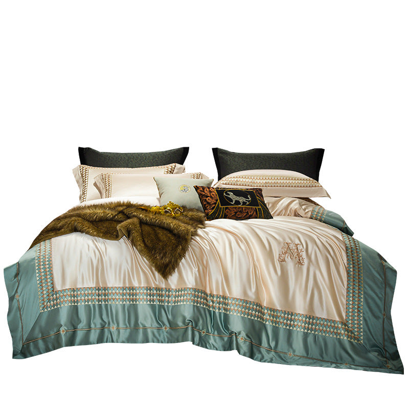Home decor Precision Embroidery Bedding Four-piece Set