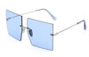 New Square Rimless Metal Sunglasses