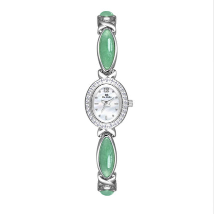 Natural Dongling Stone Hetian Jade Live Premium Chain Watch