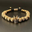Large Size Stainless Steel Pineapple Beads Crown Bracelet
