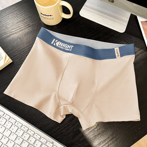 Simple Letter Men's Underwear Cotton Antibacterial Breathable Boxers