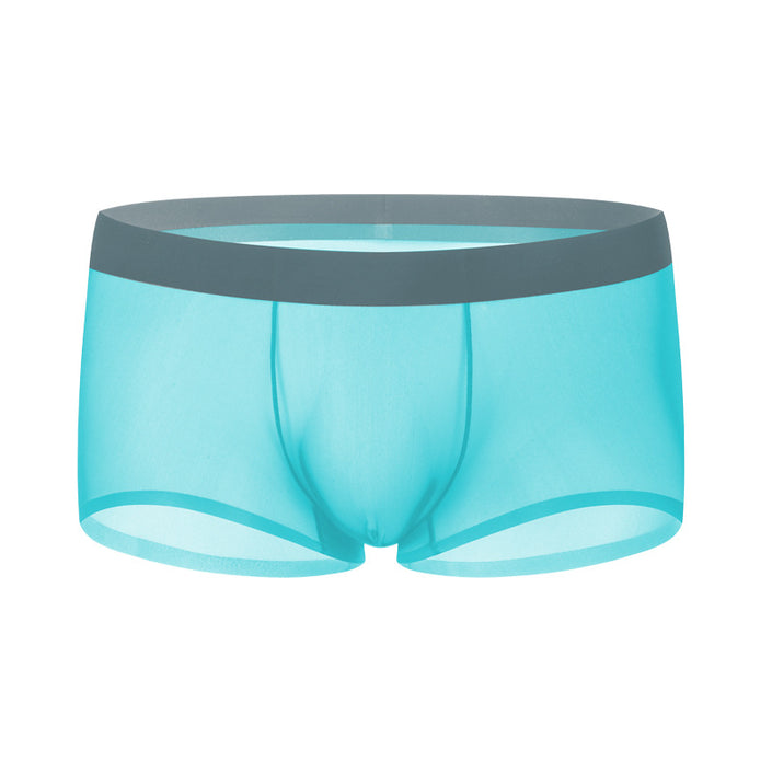 Ice Silk Underwear Men's Seamless Summer Thin Boxers