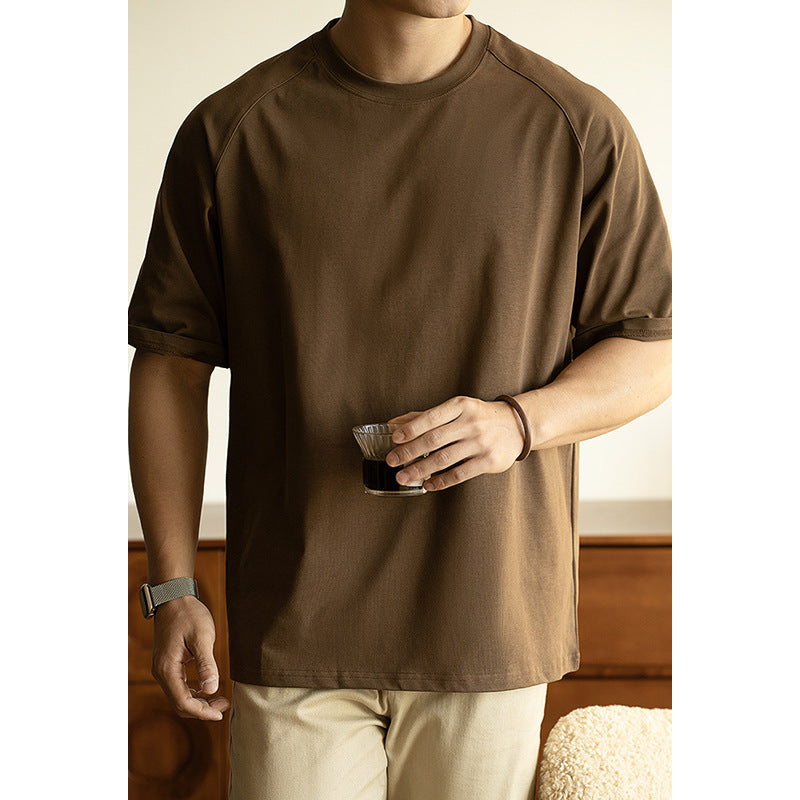 Antibacterial Sun Protection Raglan Sleeve Profile Loose T-shirt Men