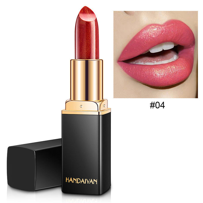 Nine-color Mermaid Shiny Metallic Pearlescent Gilding Color-changing Lipstick
