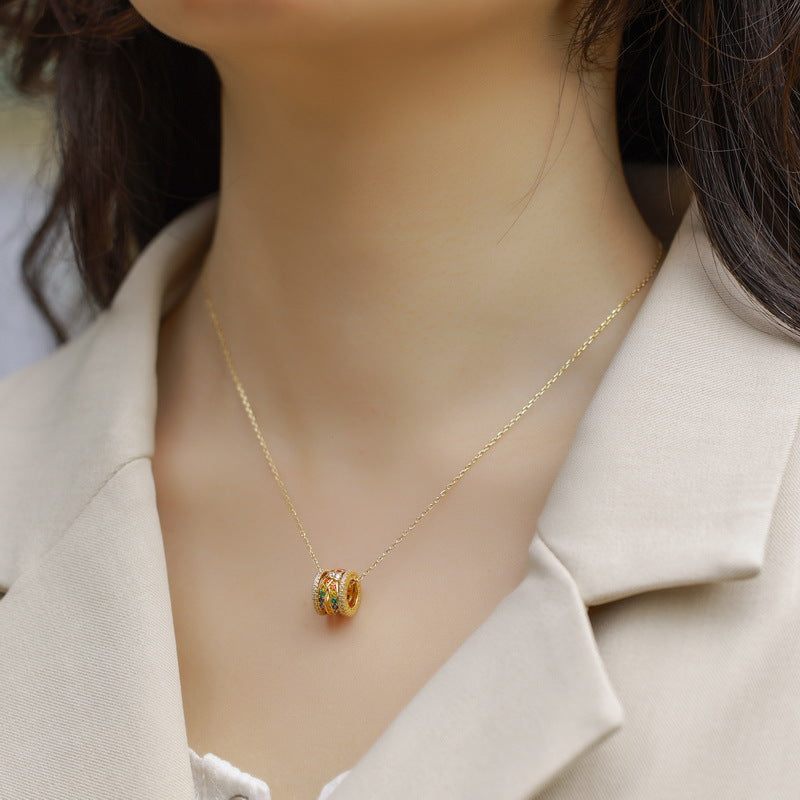 Entry Lux As Right As Rain Color Zirconium Necklace