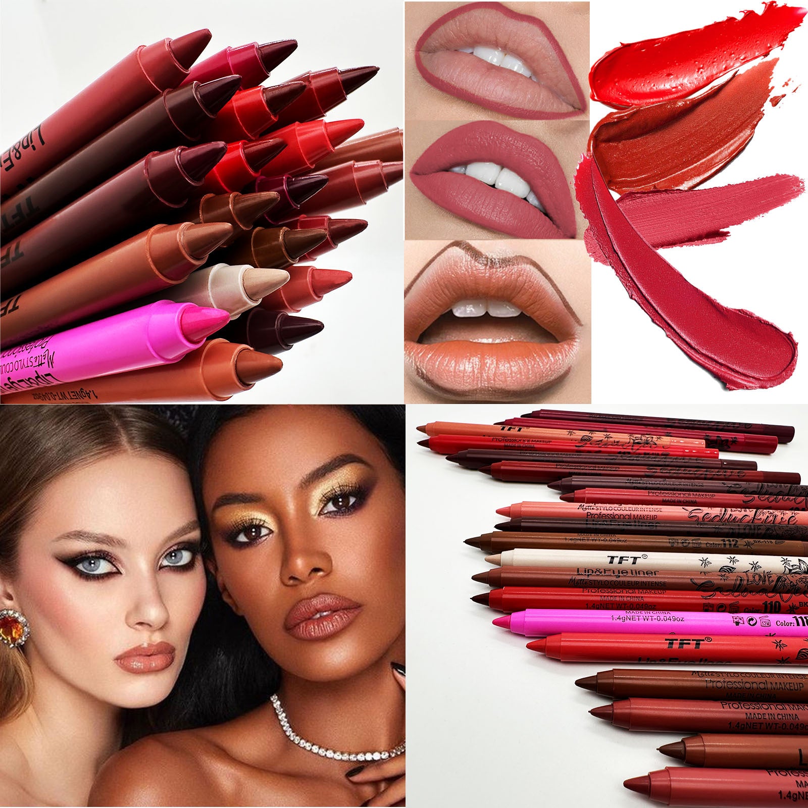 Discoloration Resistant Outline Lip Shape New Product 20 Colors Matte Lip Liner