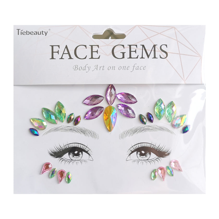 Face Rhinestone Tattoo Creative Forehead Sticker