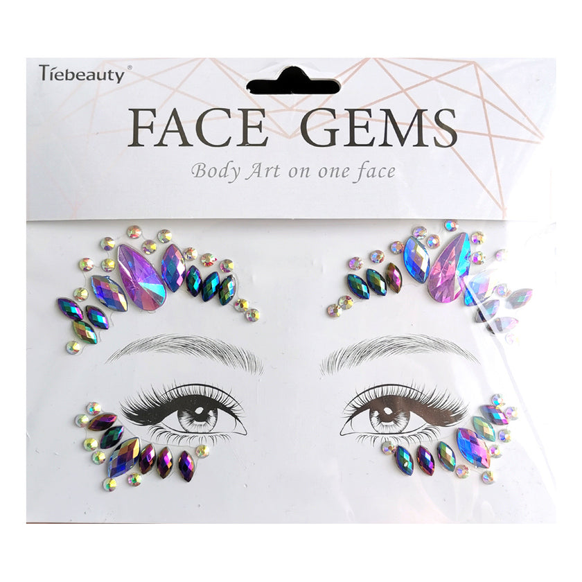 Face Rhinestone Tattoo Creative Forehead Sticker