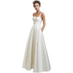 Strap Satin Light Wedding Dress Simple Trailing French Backless White Gauzy Dress