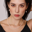 Baroque Freshwater Pearl Necklace Bracelet Earrings Ins Niche Sweet