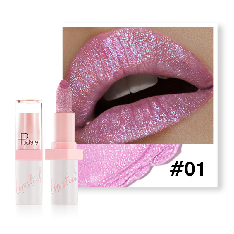 Metal Pearlescent Lipstick Lip Lacquer