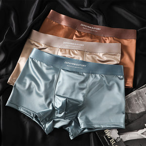 Men's Satin Light Luxury Ice Silk Underwear Summer
