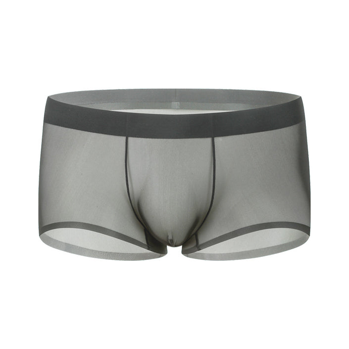 Ice Silk Underwear Men's Seamless Summer Thin Boxers