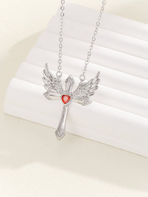 Female Romantic Angel Wings Ornament Cupid Necklace