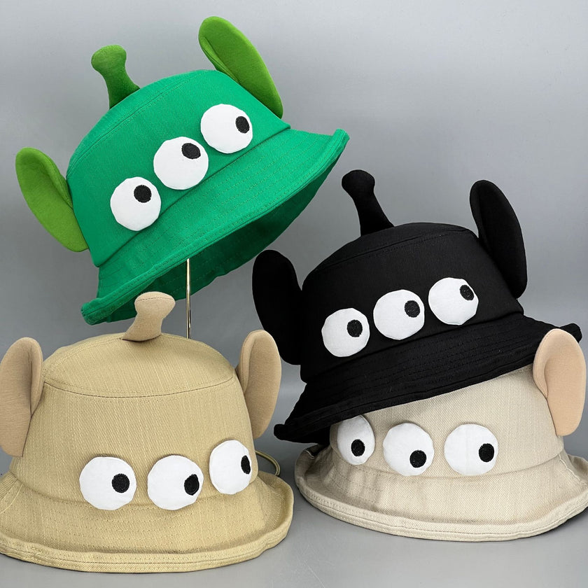 Cute Funny Three-eye Big Ears Bucket Hat Children