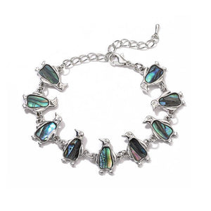Animal Whale Penguin Butterfly Shell Abalone Bracelet