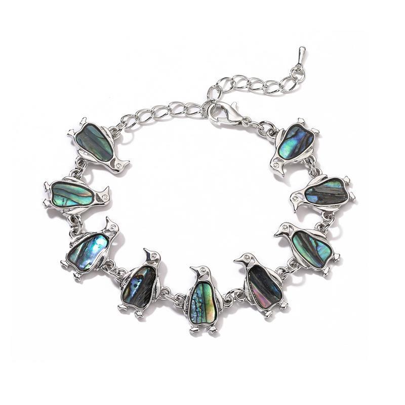 Animal Whale Penguin Butterfly Shell Abalone Bracelet