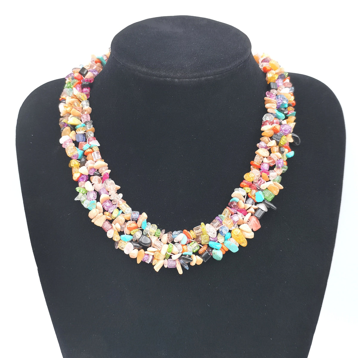 Vintage Court Style Gravel Necklace