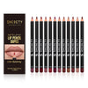 12 Color Matte Lipstick Lip Liner Suit