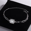 S925 Sterling Silver Moissanite Geometric Bracelet