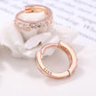 Single Row Rhinestone Earrings Female All-matching Graceful