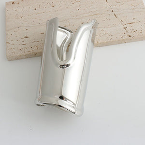 Metal Cross Horseshoe Open-ended Bracelet