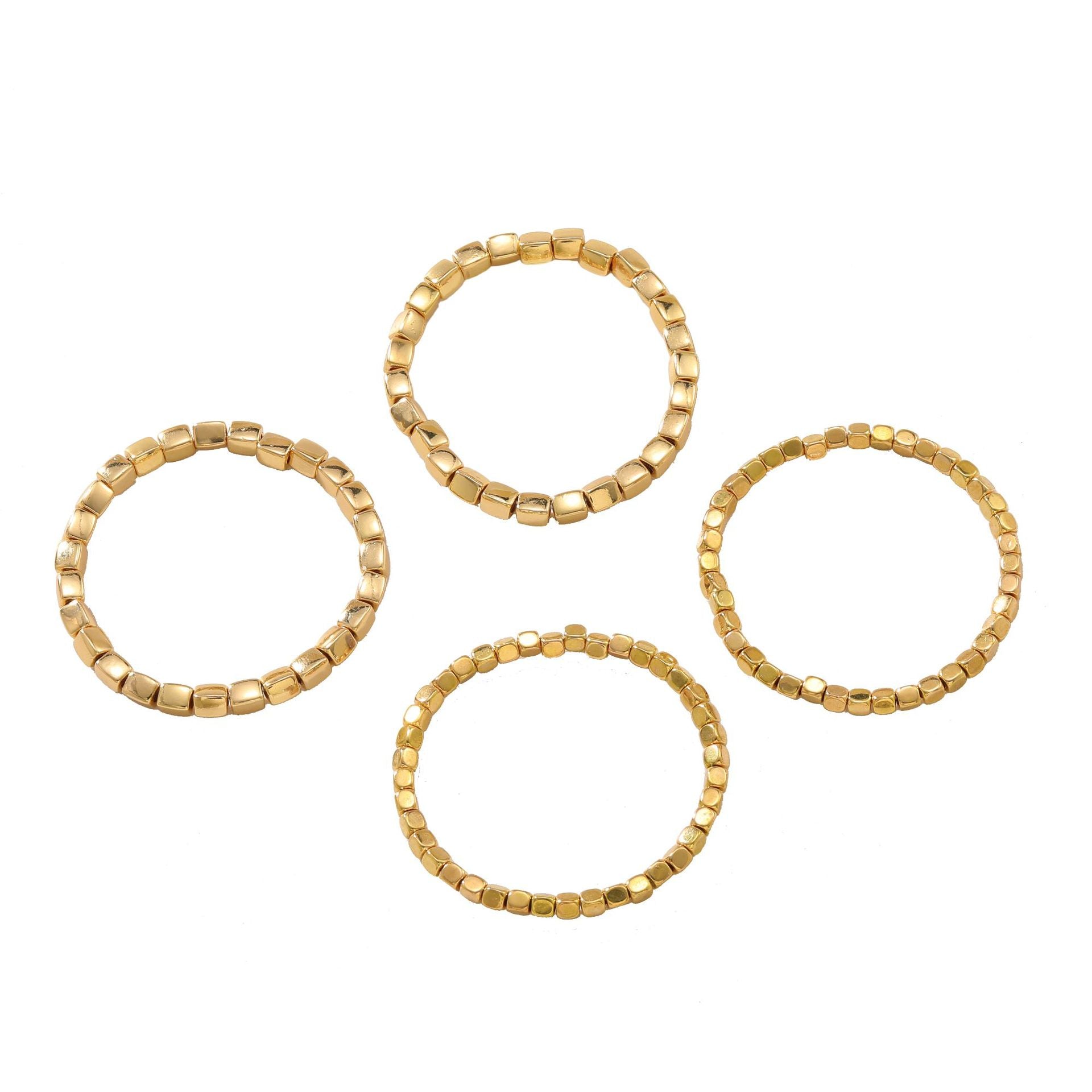 Fashion Simple Zinc Alloy Square Bracelet Suit