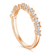 Sterling Silver Flowers Rose Gold Fashion Elegant Ring For Women