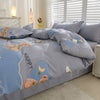 Household Pure Cotton Four-piece Set Sanded Sheets Bedding