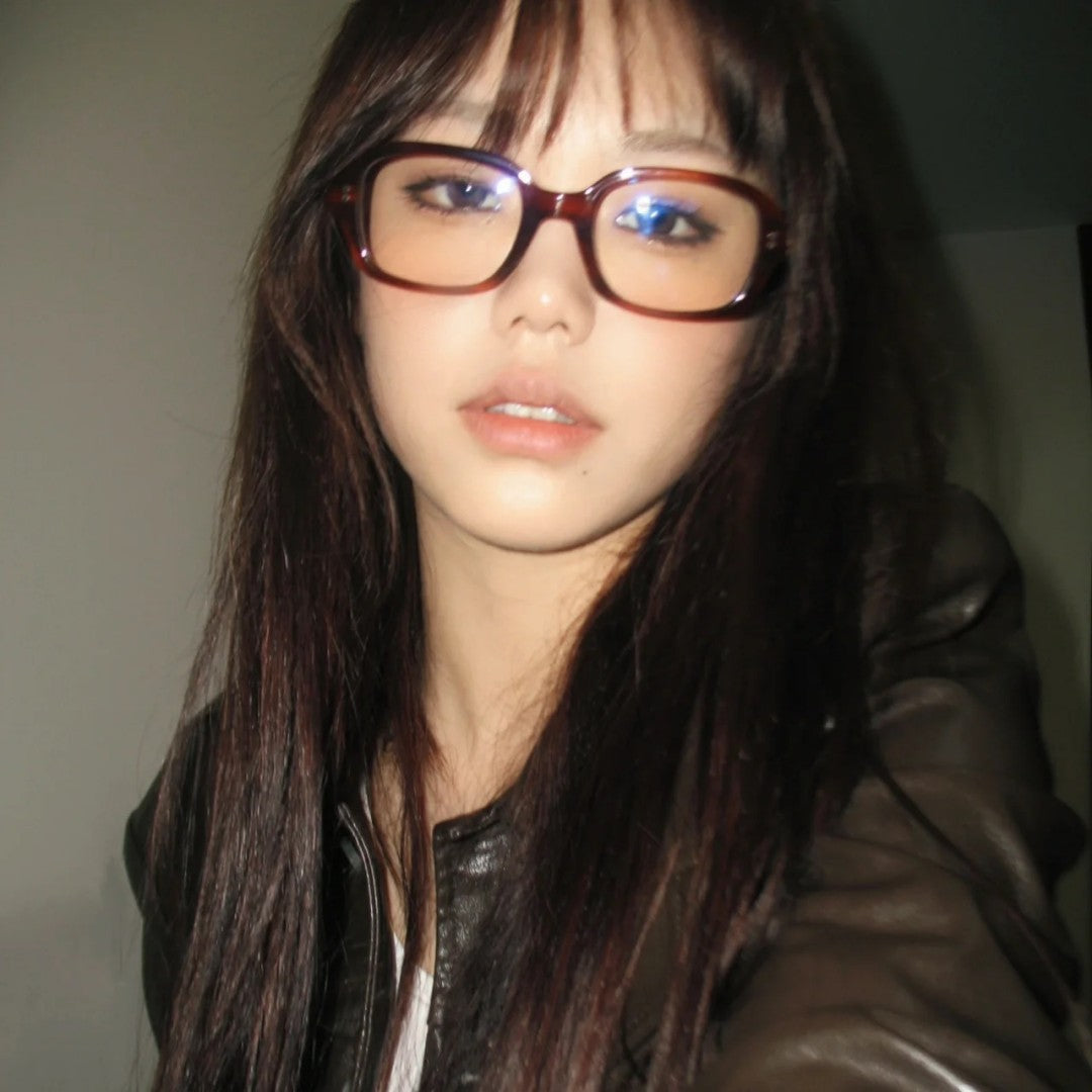 Women's Retro Hawksbill Square Glasses Frame For Bare Face