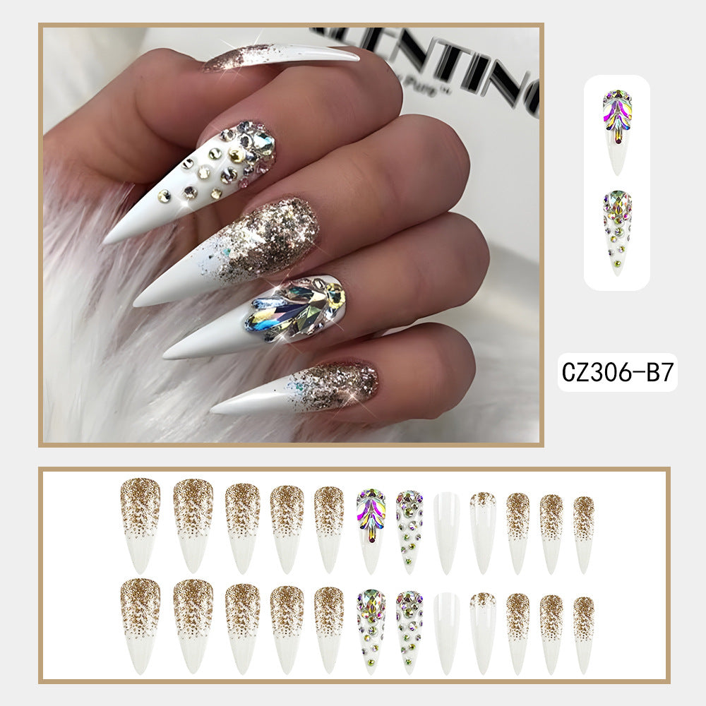 Wear Nail Light Luxury Aurora Diamond