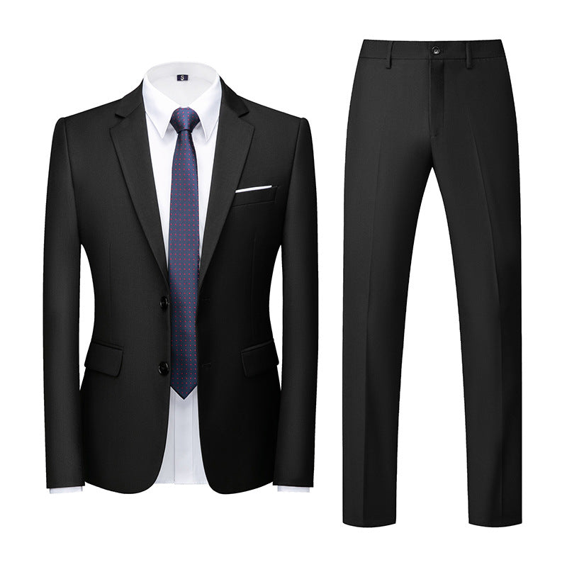 Two-piece Suit With Two Buttons For Wedding