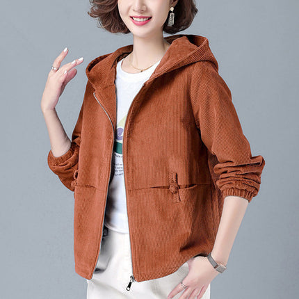 New Corduroy Women's Jacket Popular Leisure All-matching